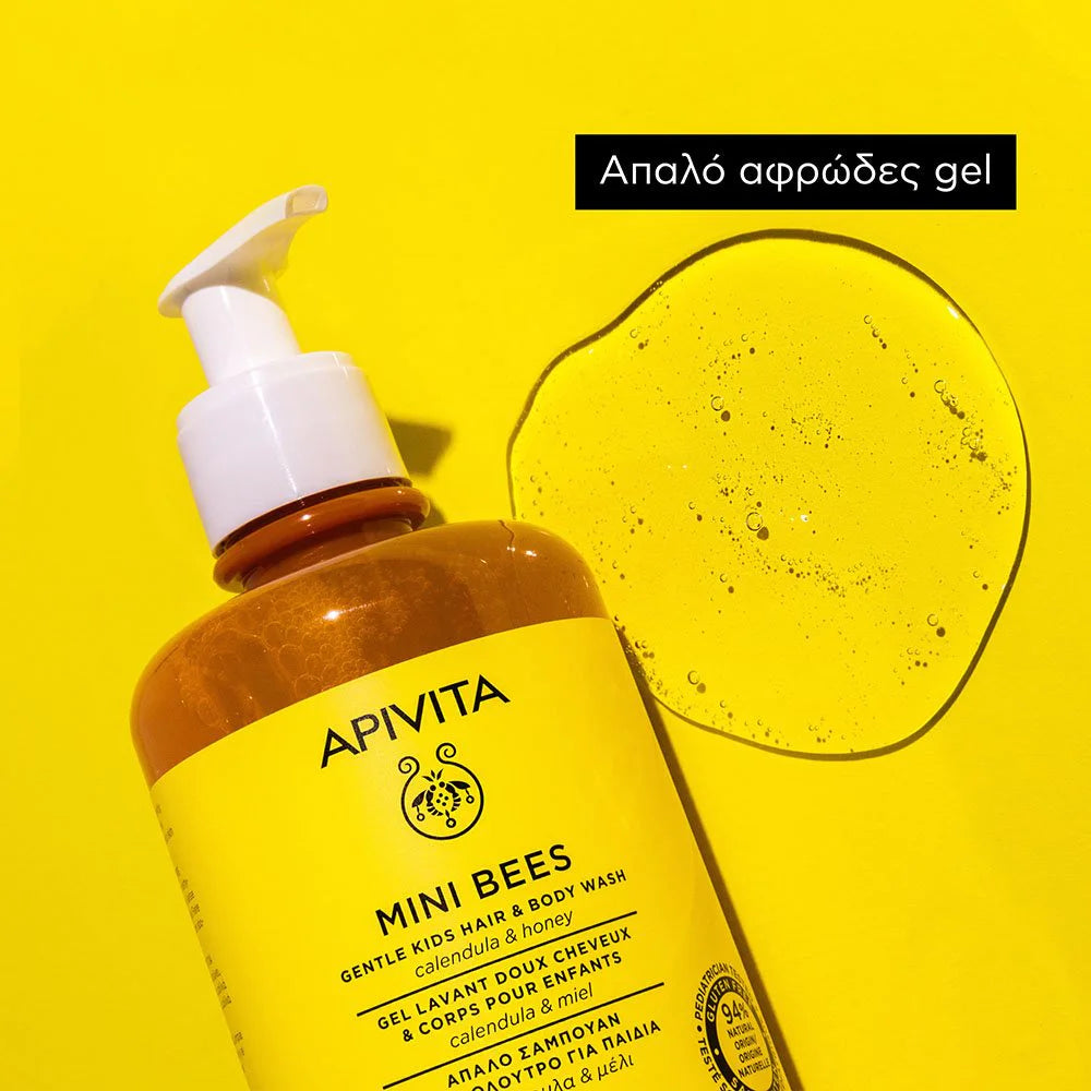 Apivita Απαλό Αφρόλουτρο & Σαμπουάν για Παιδιά με Καλέντουλα & Μέλι, 500ml