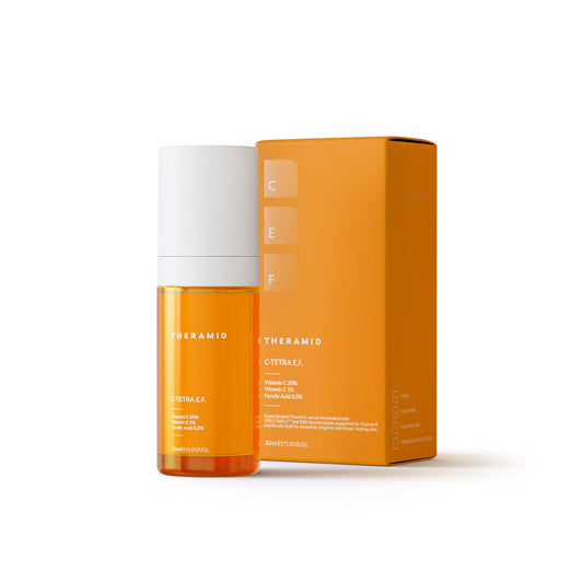 C-TETRA E.F. Αντιγηραντικό Serum Προσώπου με Βιταμίνη C & Κολλαγόνο για Αποτοξίνωση & Λάμψη 30ml
